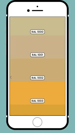 Скриншот RAL Colours на iPhone 5