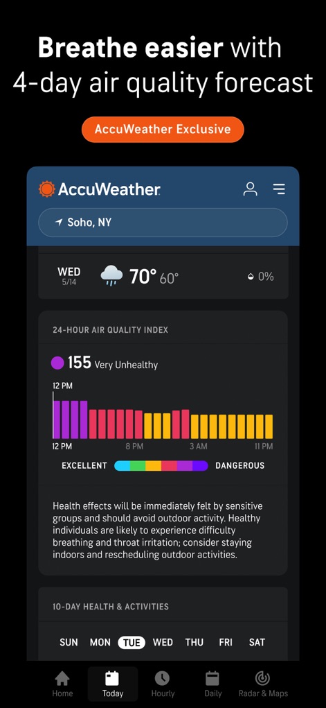 AccuWeather: Weather Forecast - Air Quality Insights