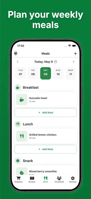 Meal Planner - Cookyno screenshot 1