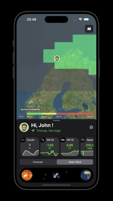 Easy Aurora: Forecast & Alerts Screenshot