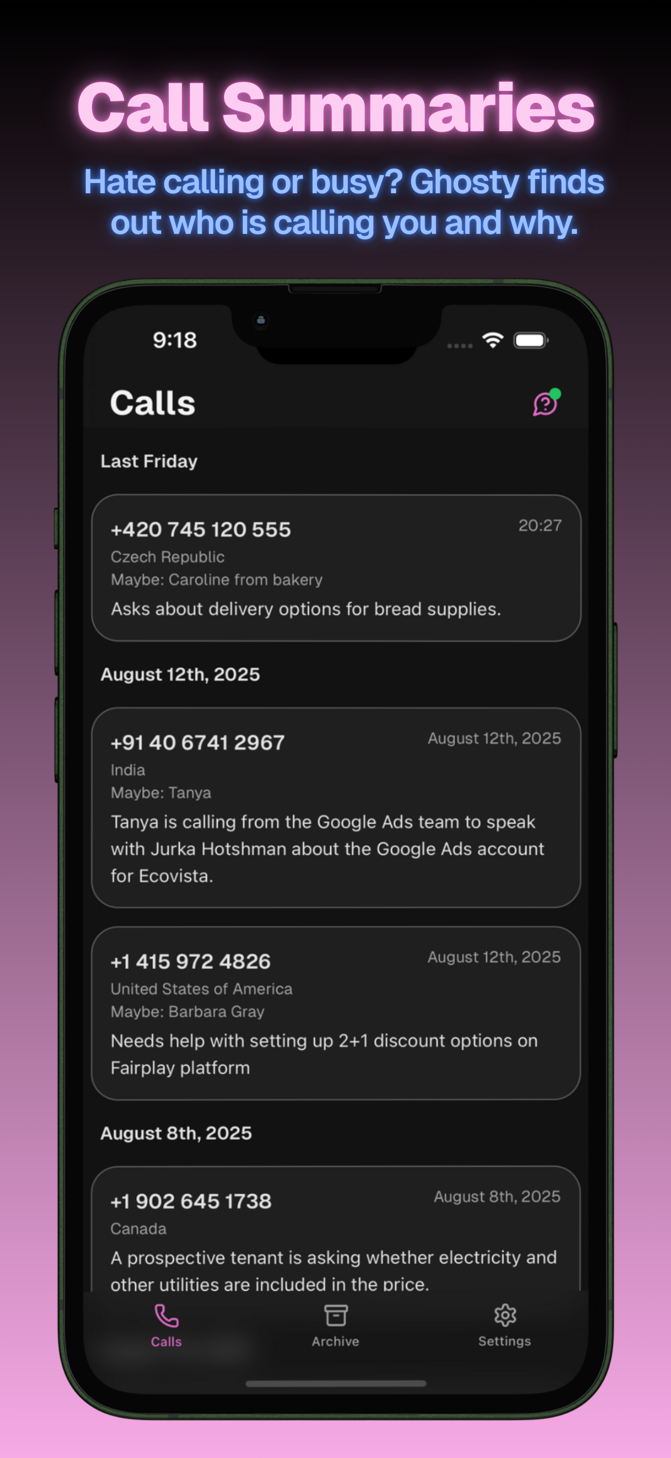 Ghosty: Your AI Voicemail