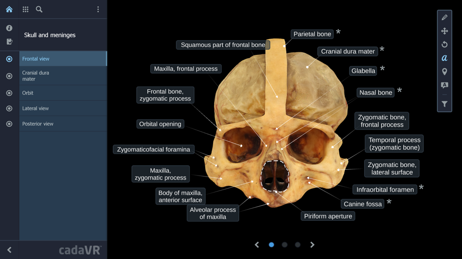 #1. cadaVR anatomy (iOS) By: MOZAIK Education Ltd.