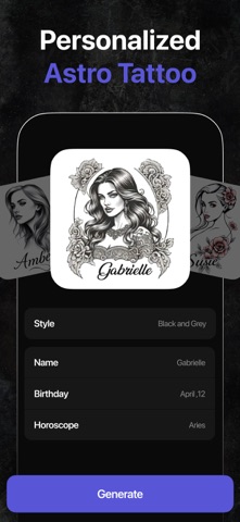 AI Tattoo Generator + Creator Screenshot 4 of 6