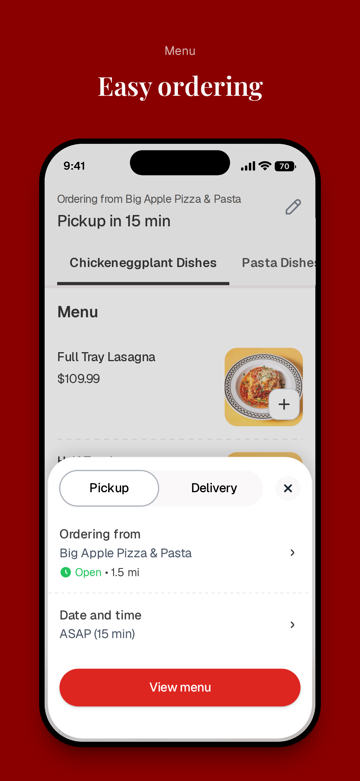 Big Apple Pizza & Pasta screenshot 3