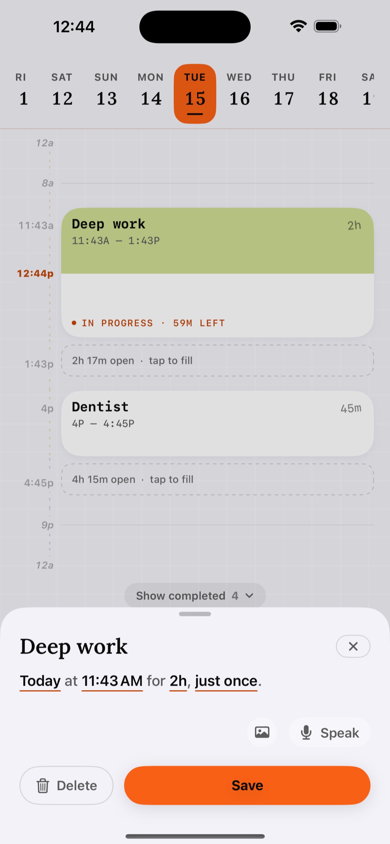 Screenshot 8 of Ease: AI Daily Planner