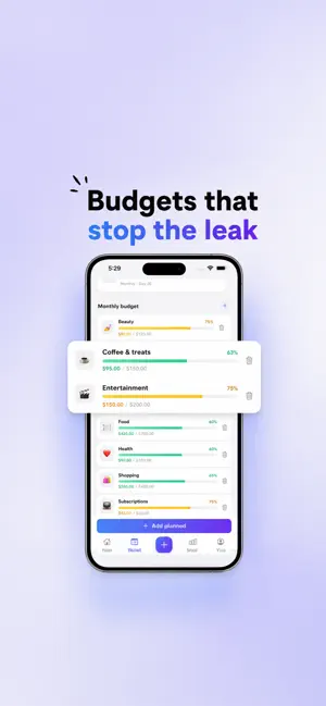 Gafy: Smart budgeting screenshot 2