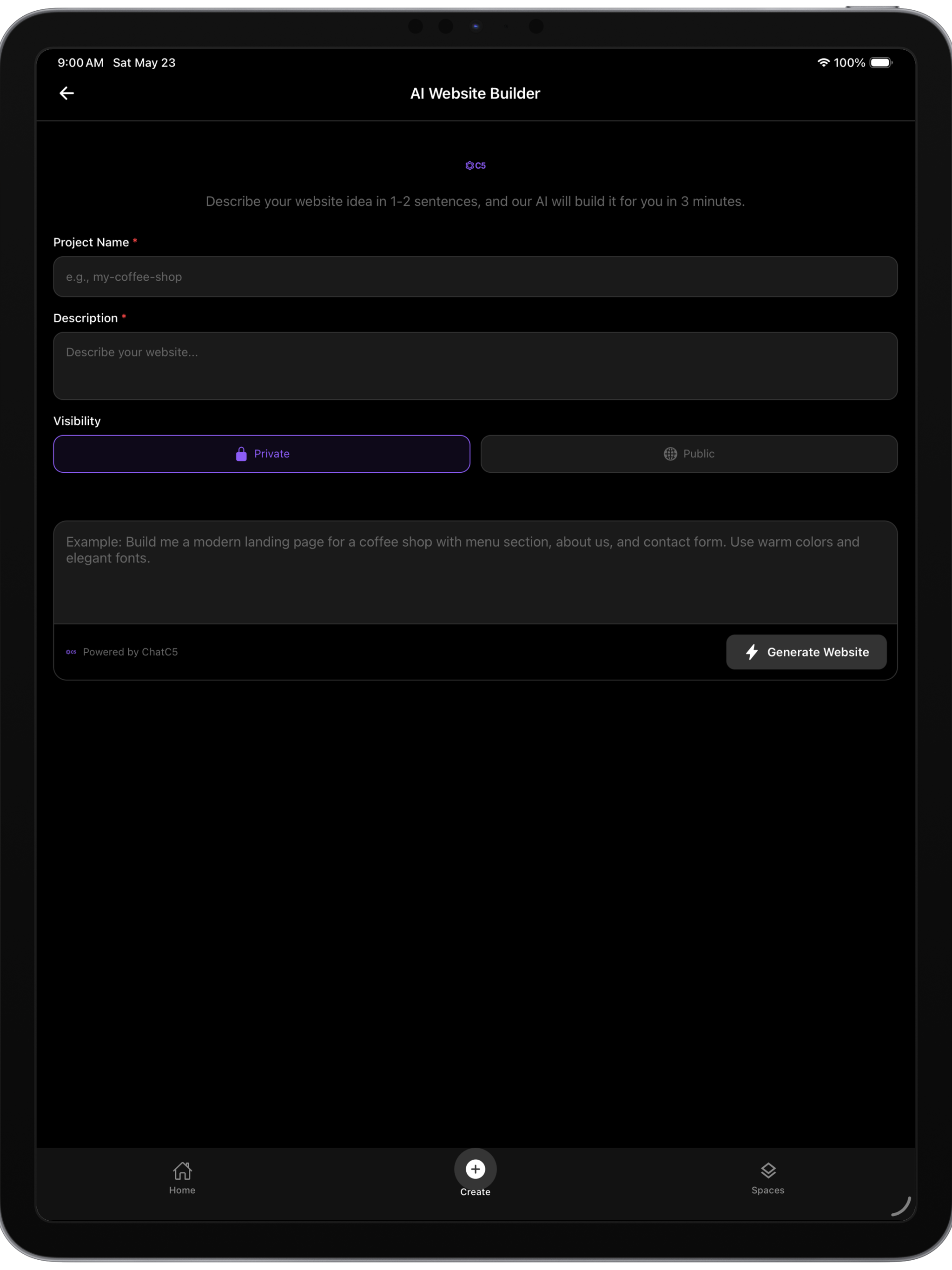C5-DEV: APP & WEBSITE BUILDER