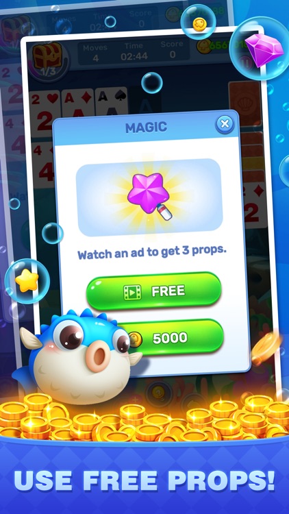 Solitaire Fortune - aquarium screenshot-3