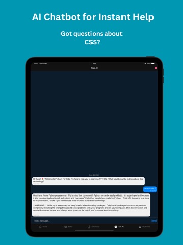 Python for Kids - Learn by Fun iPad screenshot