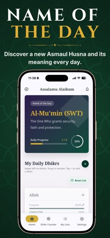 Dhikr Counter & Tracker Screenshot 1 of 7