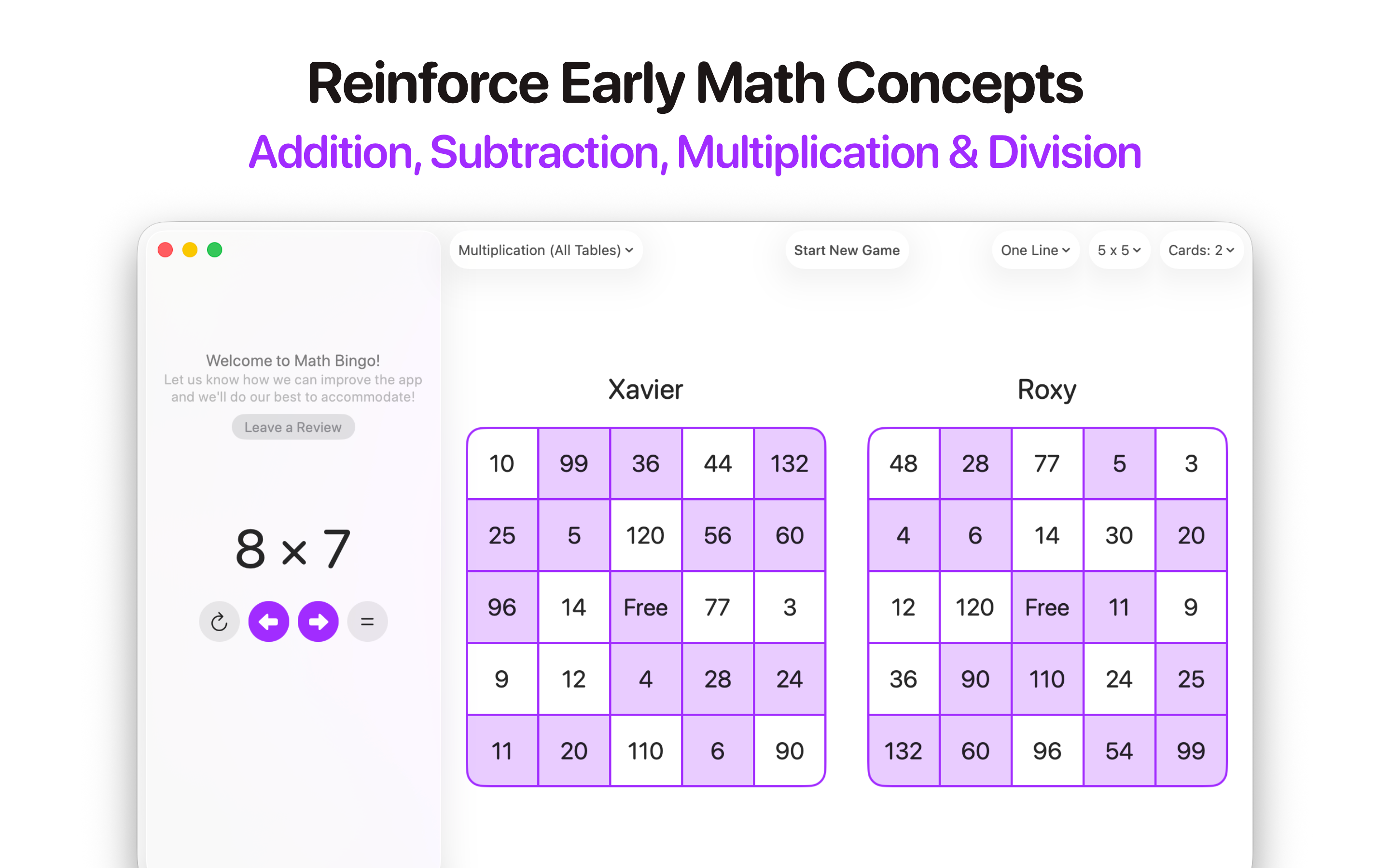 Math Bingo: Homeschool & Class screenshot 8