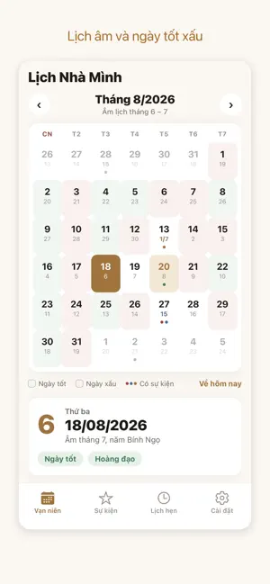 Lịch Nhà Mình screenshot 1