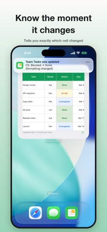 Sheet Widget: Spreadsheets Screenshot 5 of 6