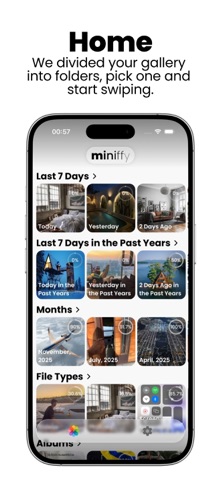 miniffy: Swipe Gallery Cleaner screenshot