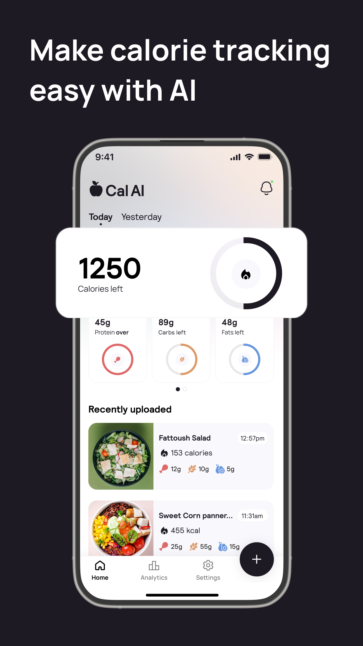 Cal AI - Calorie Tracker screenshot 1