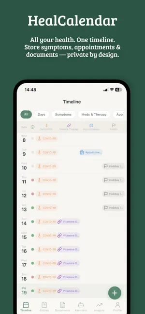 HealCalendar: Medical Diary screenshot 1