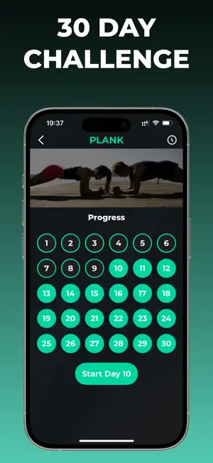 Plank Workout 30 day challenge screenshot 2
