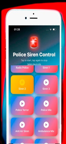 Police Siren Sound iPhone screenshot