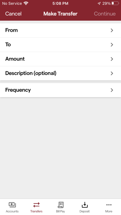 PointBank Mobile Banking Screenshot