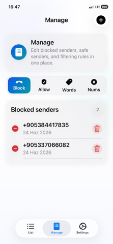 Safe Message Shield screenshot