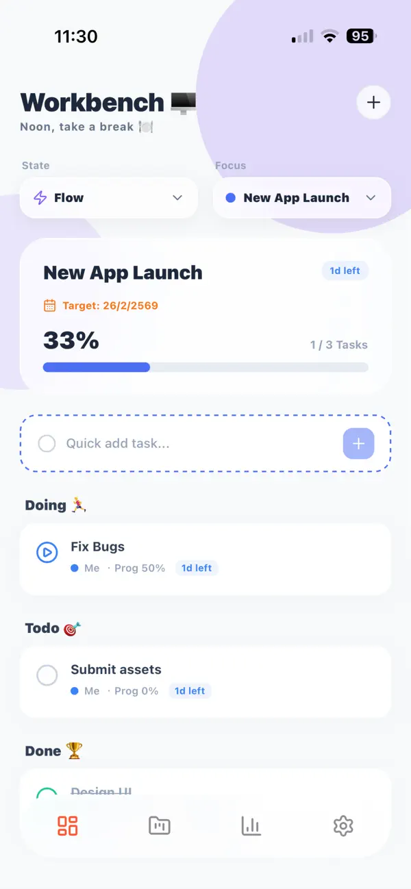#1. Mini Project - Task Progress (iOS) Ved: CHUNLONG LI