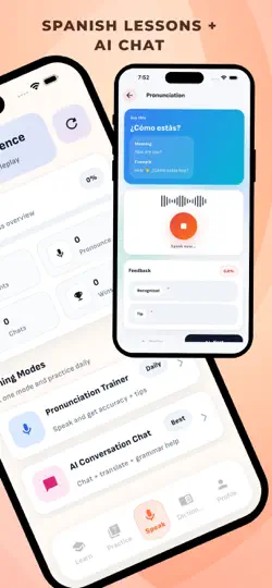 Capture d'écran de Spanish Learning: Hola AI Chat sur iPhone 2