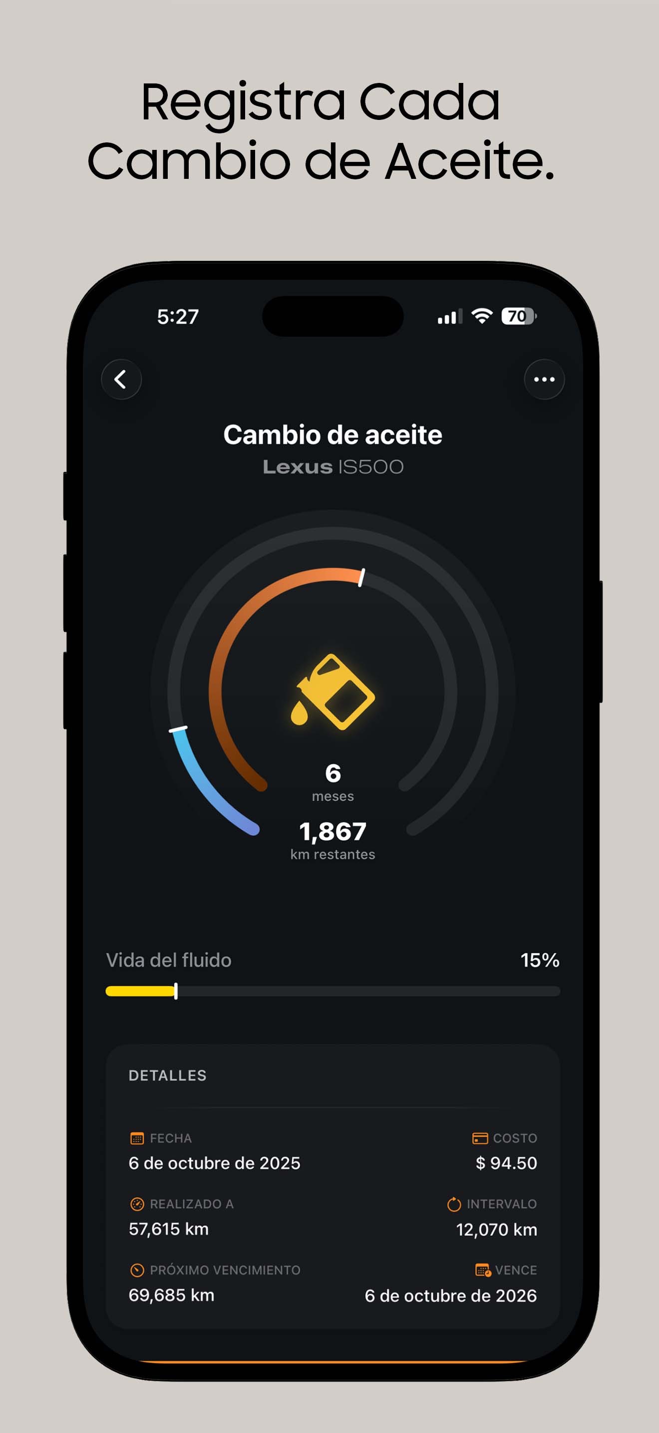Mantenimiento coche: MyAutoLog screenshot 4