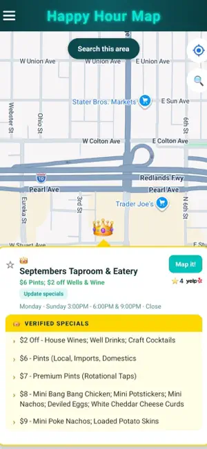 Happy Hour Map screenshot 3