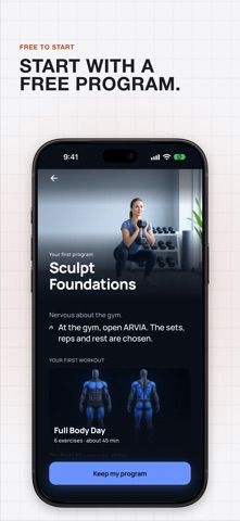 ARVIA: Workout Plan & Tracker Screenshot 2 of 10