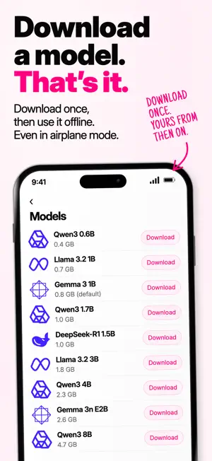 Pinku: Private Local AI Chat screenshot 2