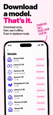 Pinku: Private Local AI Chat Screenshot 2 of 6