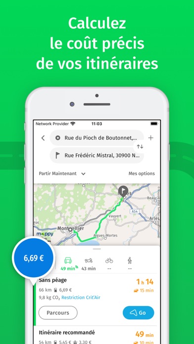 Screenshot #2 pour Mappy - GPS, trafic & prix