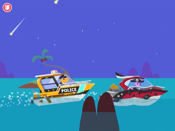 Dinosaur Police Car kids Games screenshot 3