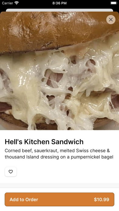 Brew-Za-Bagels iPhone screenshot 4 - Food & Drink app