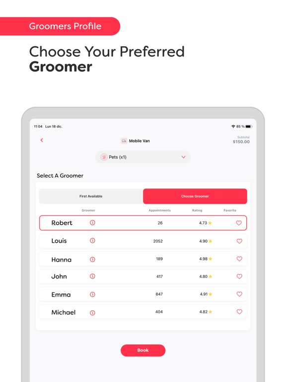 Groomit – On-Demand Grooming iPad screenshot 7 - Lifestyle app