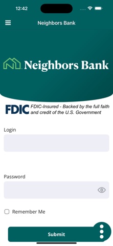 Neighbors Bank Mobile Banking iPhone screenshot