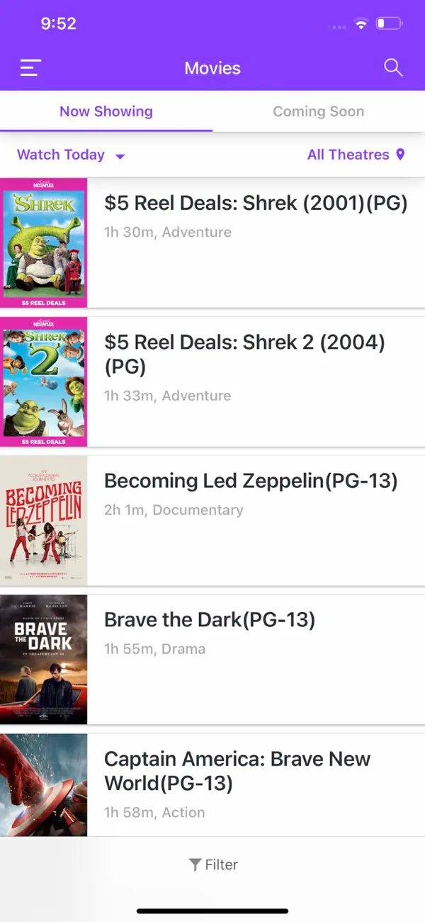 Screenshot #3 pour Megaplex Mobile