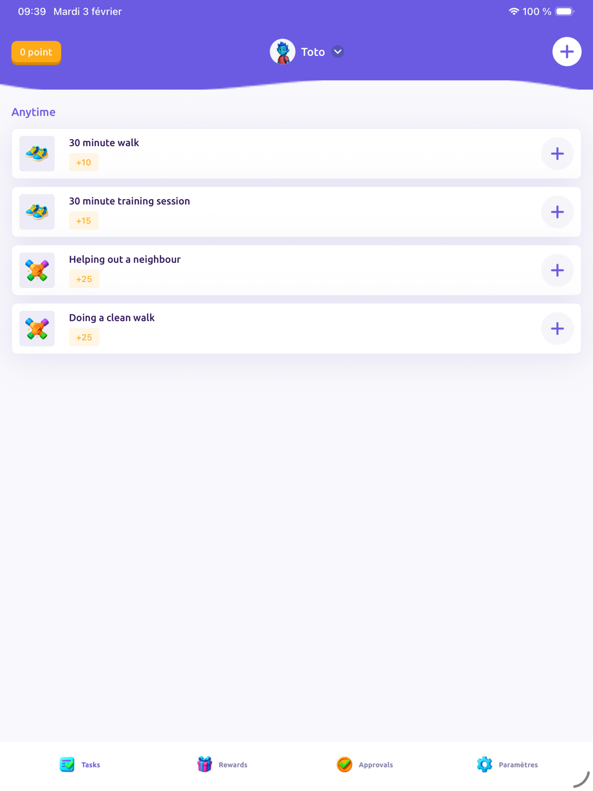 Groowble : chores & rewards