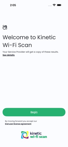 Kinetic Wi-Fi Scan iPhone screenshot