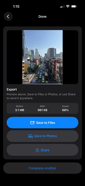 Photo Compressor: HEIC Shrink screenshot 3