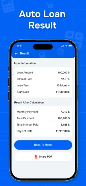 Loan Manager : Loan Calculator iPhone screenshot 4