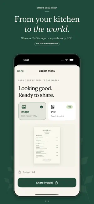 Offline Menu Maker screenshot 2