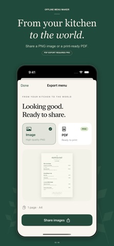 Offline Menu Maker Screenshot 2 of 8