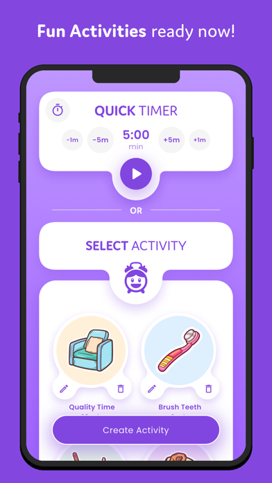 Toddler Timer App iPhone screenshot