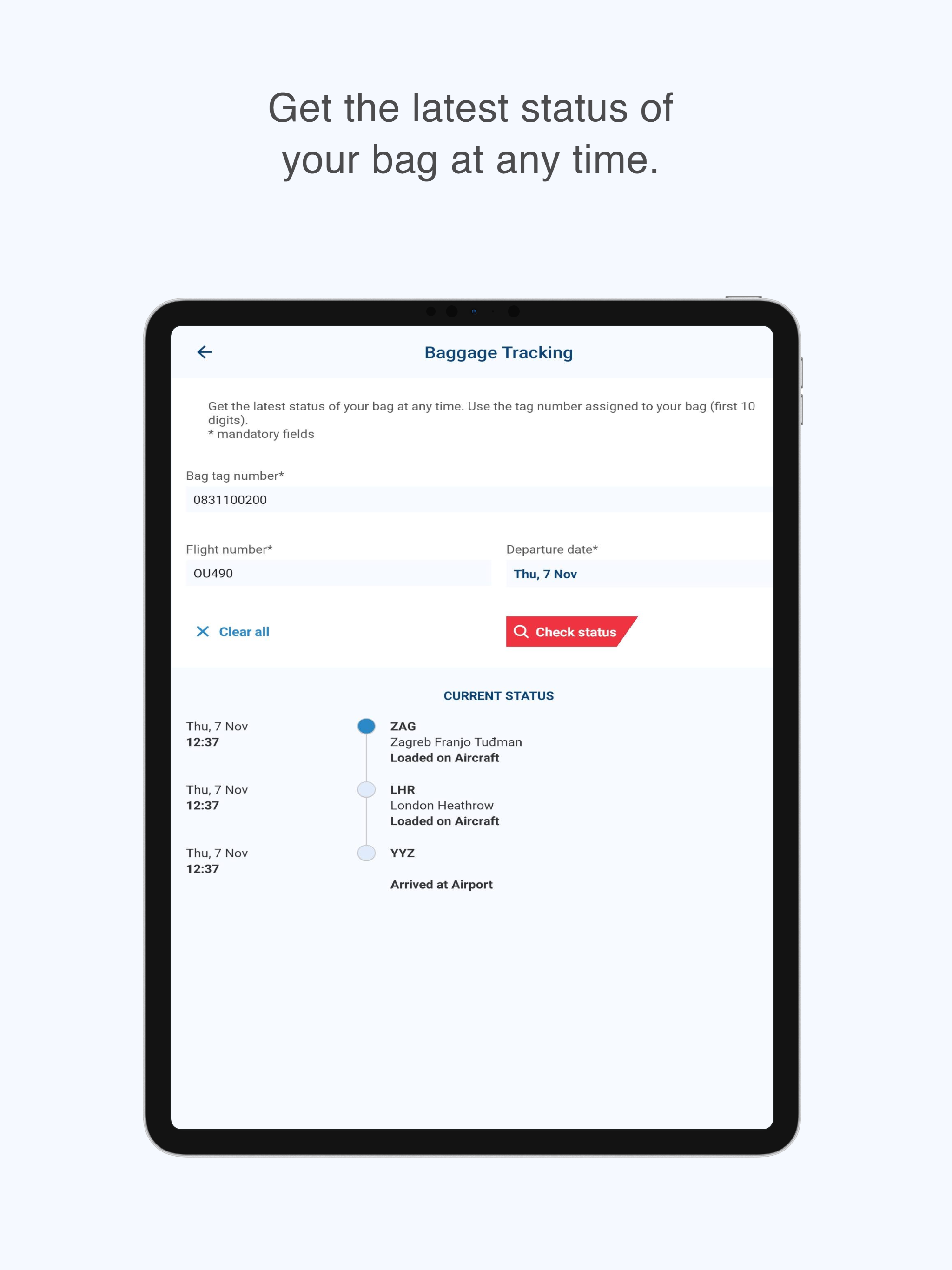 Croatia Airlines screenshot 16