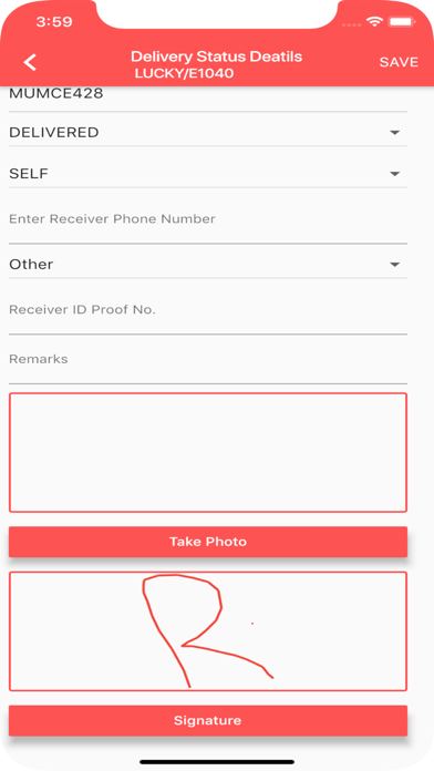 Express Parcel Screenshot