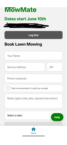 MowMate Lawns screenshot