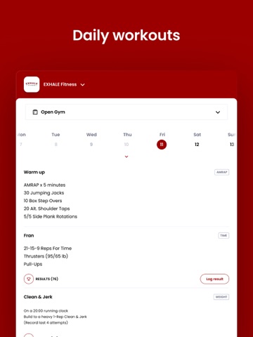 EXHALE Fitness CA iPad screenshot