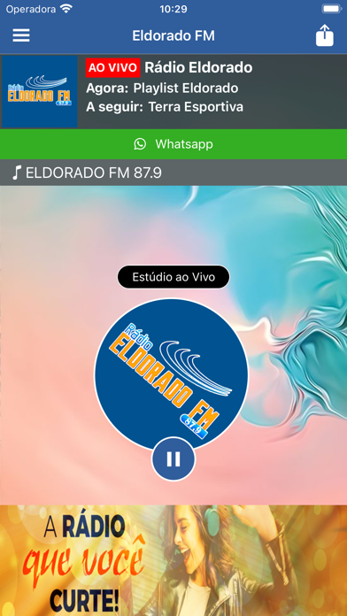Rádio Eldorado FM 87.9 Screenshot