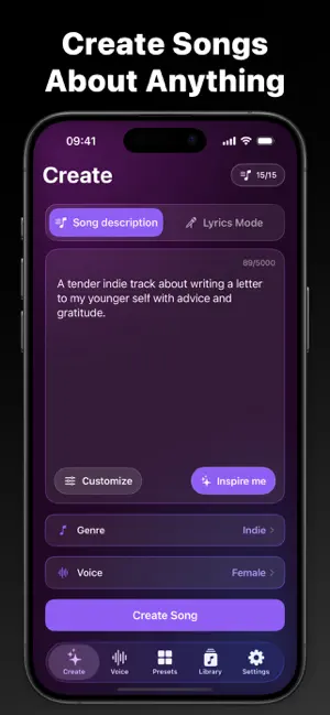 Mina: AI Song Generator screenshot 2